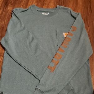 Carhartt Blue Long Sleeve Tee